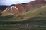 A red hill on the Tibetan Plateau