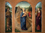 Triptyque du repos pendant la fuite en Egypte (volet gauche : Saint Jean-Baptiste ; panneau central : Vierge à l’Enfant pendant la fuite en Egypte ; volet droit : Sainte Madeleine)
