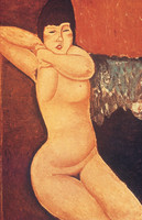 Reclining Nude with Clasped Hands