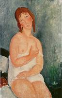 Red-Haired Young Woman in Chemise