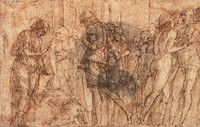 Preparatory drawing for the St James Led to Execution