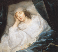 Venetia, Lady Digby, auf ihrem Sterbebett