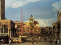 The Clock Tower in the Piazza San Marco