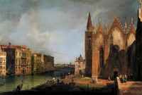 Der Canal Grande, in der Nähe von Santa Maria della Carità
