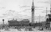 La Libreria, le Campanile et la Piazzetta vus de l'est