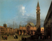 Venedig, Der Markusplatz mit der Basilika und dem Campanile