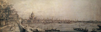 London, Blick vom Somerset Gardens aus Richtung London Bridge