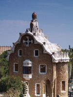 Park Güell, Pförtnerhaus mit Turm