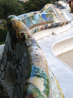 Park Güell, Gewundene Bank