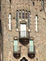 Torre Bellesguard, Detailansicht der Fassade (Gotisches Fenster)