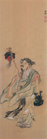 Ruan Xiu Drinking (hanging scroll)