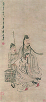 Youjun and Caged Goose (hanging scroll)