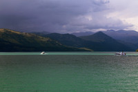 Boats in the Kanas Lake
