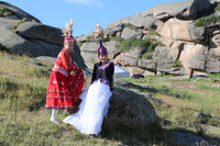 Kazak Girls in Jimunai