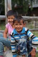 Mongolian Boys in Kanas