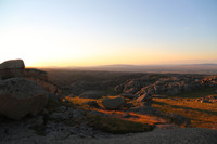 The Stone City in Sunset