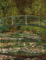 Bridge over a Pond of Water Lilies