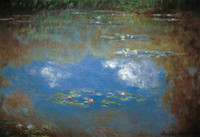 Water Lilies, Water Landscape, Clouds