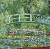 Water Lilies and Japanese Bridge