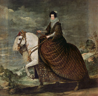 La Reine Isabelle à cheval