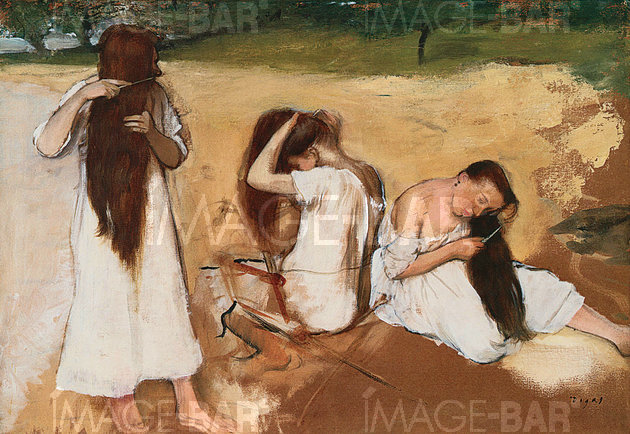 Women Combing their Hair