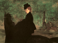 L'amazone, Mme Lefébure on horseback