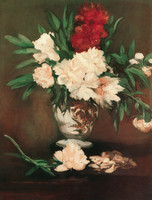Bouquet of Peonies on a pedestal