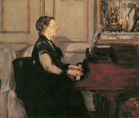 Mrs Edouard Manet at the Piano