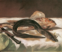 Still Life with Eel and Red Mullet