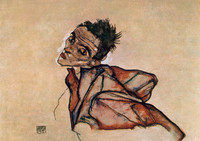Self-Portrait with Arms Thrust Backwards