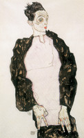 Self-Portrait with Lavender Shirt and Dark Suit, Standing