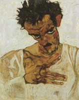 Self-Portrait with Lowered Head (study for The Hermits)