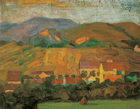 Village with Mountains