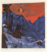 Moonlit Night in Winter