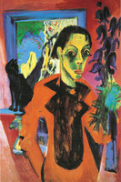 Self-Portrait with Cat