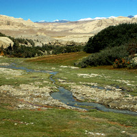A stream near the ruins of Guge Kingdom in Tibet