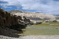 Outside the ruins of the Guge Kingdom