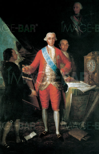 Portrait of the Count of Floridablanca and Goya