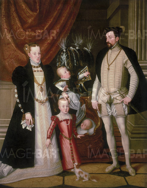 Maximilien II, his Wife Maria and her Three Children