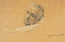 Tête d’homme allongé. Peinture de plafond du théâtre impérial viennois