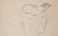 Nude Lying Down and Huddling