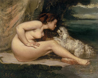 Nude Woman with a Dog