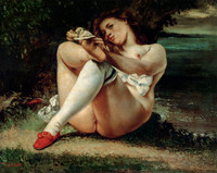Woman in White Stockings