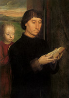 Two Donors (fragments of an altarpiece with the Virgin and Child)