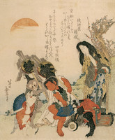 Yamauba, Kintoki und Tiere