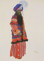 Kostümentwurf für Sultan Samarcande nach dem Ballett Judith (1909)