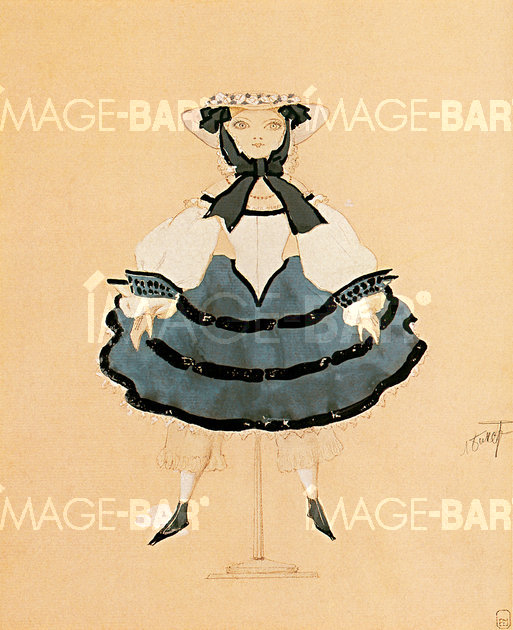 Design for the costume of the French doll, in the ballet The Fairy Doll