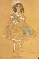 Costume de la poupée en porcelaine pour le ballet La Fée des poupées