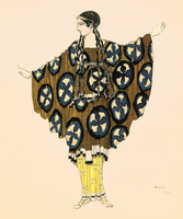 Design of a costume for a young girl, Daphnis et Chloé
