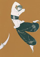 Dessin de Vaslav Nijinsky pour le ballet Shéhérazade